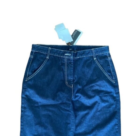 High Waisted Button Cuff Jeans Size 10 - Picture 4 of 12